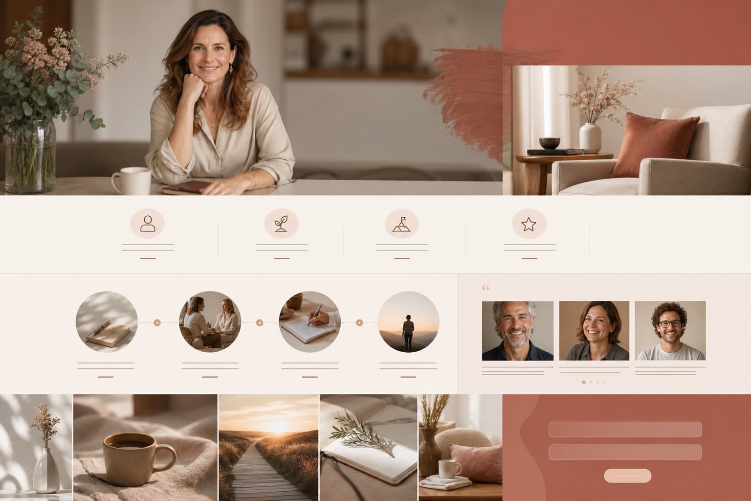 Websiteconcept: Dienstverlener / coach